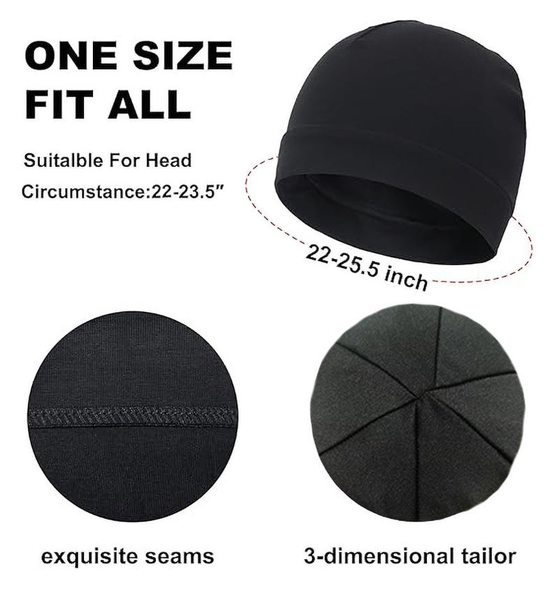 Beanie European American Double Layer Chemotherapy Hair Care Adjustable Sleep Hat - Image 3