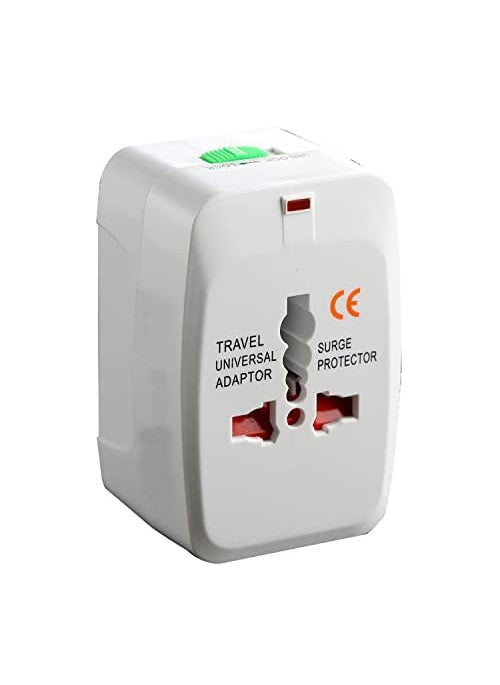 Generic Universal Travel Adapter All in one Plug for Phone Laptop Camera Worldwide Adaptor White  - Image 1