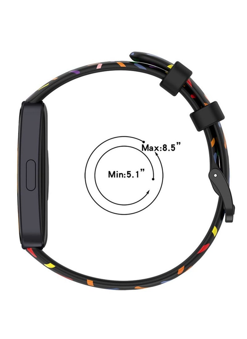 HW - 4Pcs Silicone Watchband For Huawei Band 8 Huawei Band 9 Strap SmartWatch WristbandBracelet Wriststrap Sport Replacement - Image 1