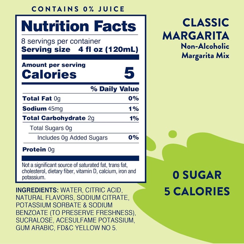 Jordan's Skinny Mixes Sugar Free Margarita Mix - Image 2