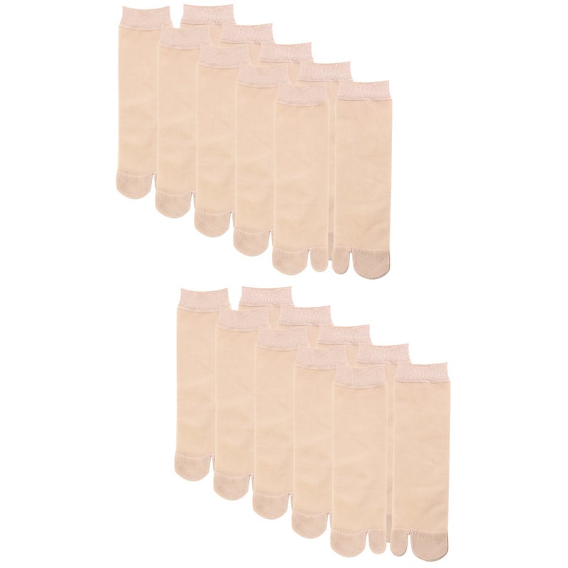 10 Pairs Breathable Two-toes Socks Breathable Kimono Clog Socks for Daily Wear - Image 1