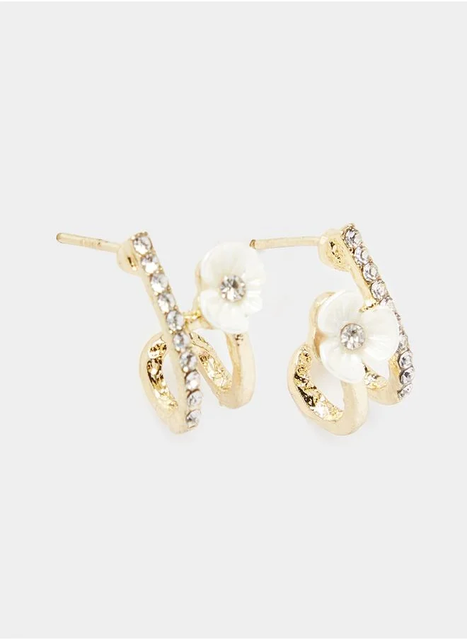 Styli Floral Design Earrings