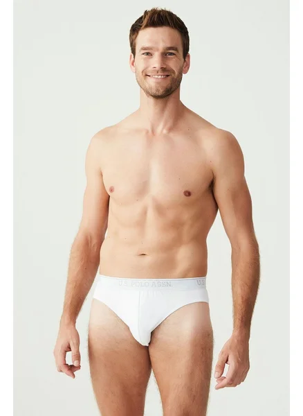 يو اس بولو اسن 90003 Men's Triple Briefs-White