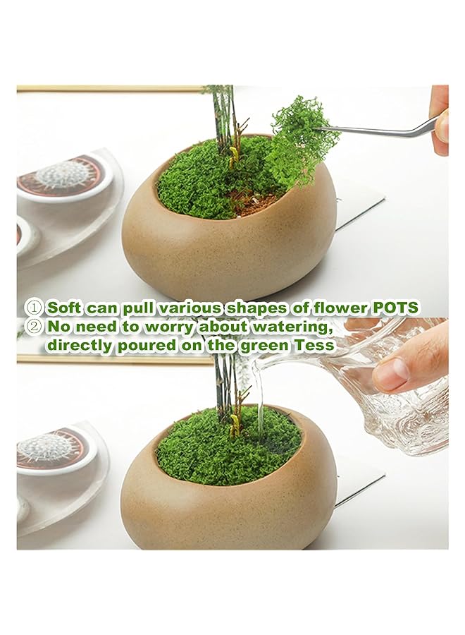 erorex Green Moss For Crafts Artificial Moss Potted Plants Decorative Moss For Table Centerpieces Wedding Fairy Party Decor Faux Moss For Indoor Planters Diy Project - Image 4