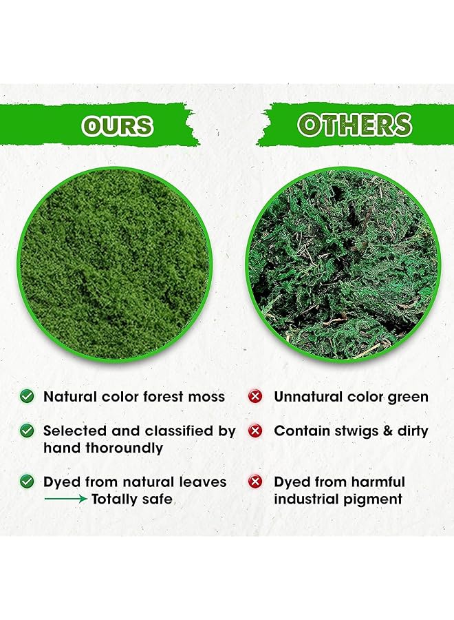 erorex Green Moss For Crafts Artificial Moss Potted Plants Decorative Moss For Table Centerpieces Wedding Fairy Party Decor Faux Moss For Indoor Planters Diy Project - Image 5