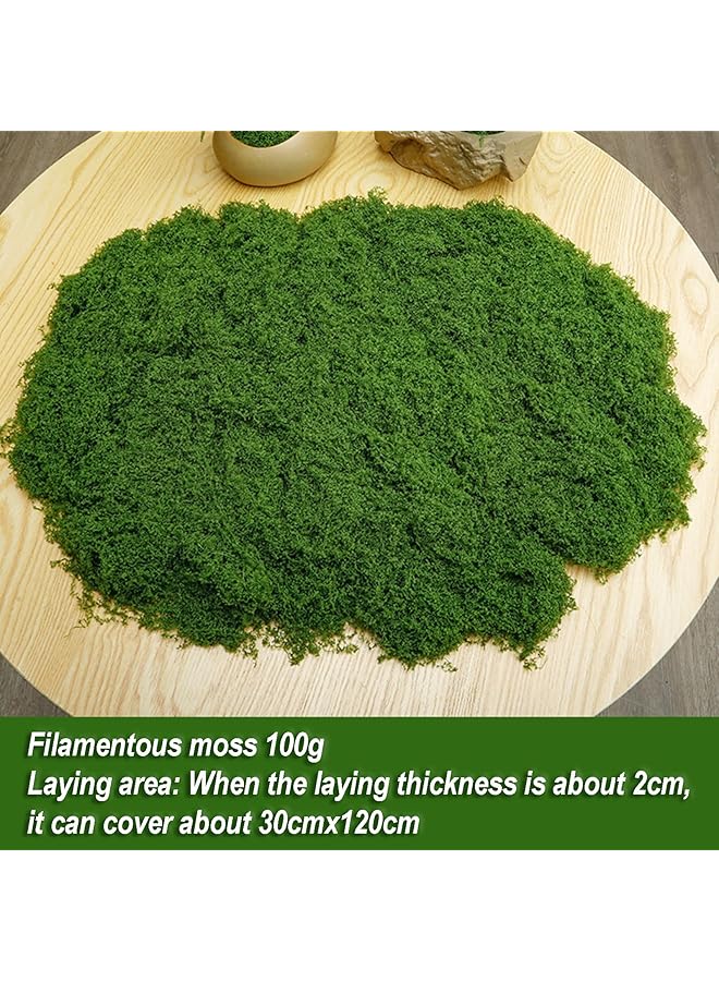 erorex Green Moss For Crafts Artificial Moss Potted Plants Decorative Moss For Table Centerpieces Wedding Fairy Party Decor Faux Moss For Indoor Planters Diy Project - Image 2