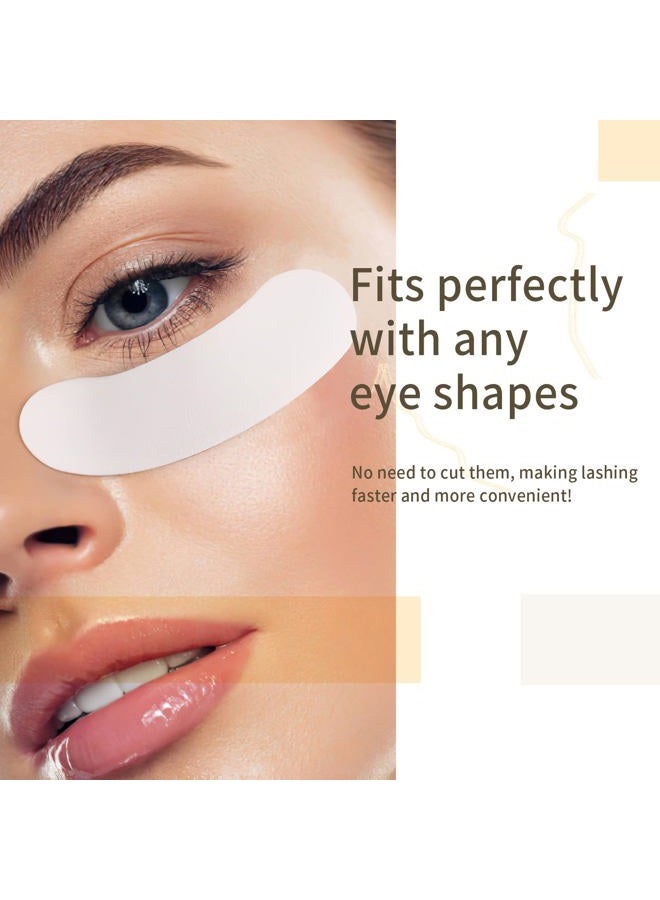 Miuffue 100 PCS Foam Eye Pads for Eyelash Extensions, Under Eye Pads for Lash Extensions, Foam Tape Lash Extension Supplies Lint Free, Fit Most Eye Shape, Stick Well, Hypoallergenic, Waterproof - Image 4