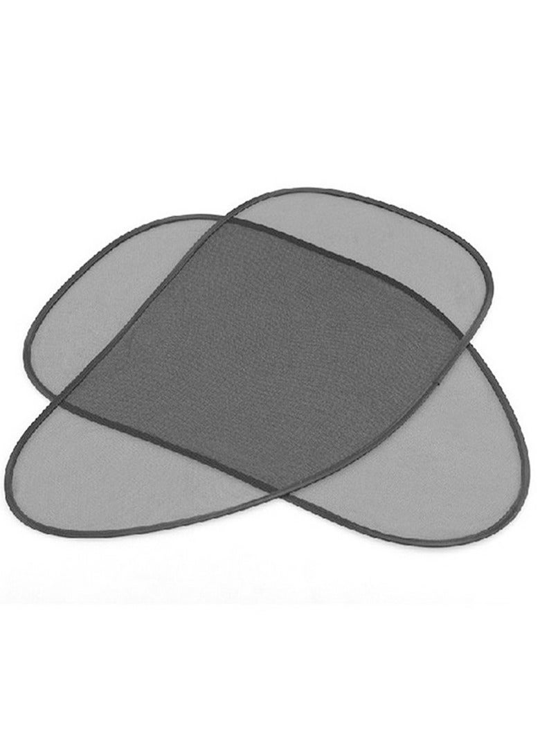 LOULUEN Set Of 2 Suction Cup Based Sun Shade - Black