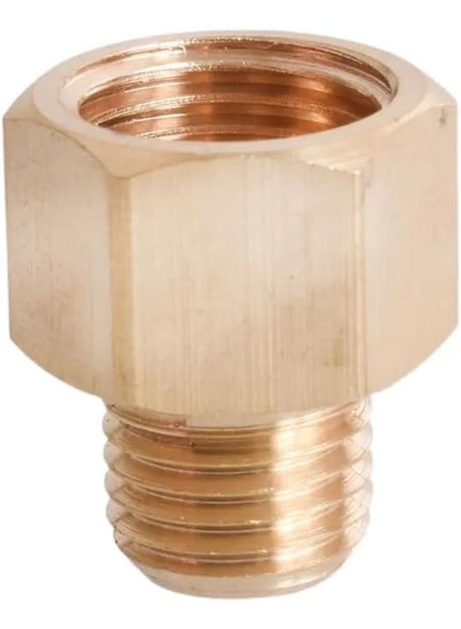 مُقَلِّص نحاسي، قطعة توصيل، موصل، محول، من أنثى إلى ذكر، 1/4 BSP، M18x1.5، لمقياس الضغط - Image 1