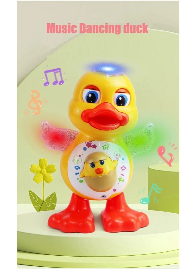 TOY GARDEN Electric Dancing Duck Toy for Kids – Flashing Lights, Music, Eye Blink & Body Shake – Educational Musical Toy  - Image 3
