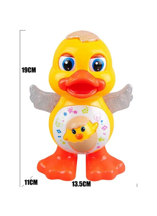 TOY GARDEN Electric Dancing Duck Toy for Kids – Flashing Lights, Music, Eye Blink & Body Shake – Educational Musical Toy  - Image 5