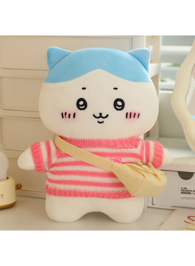Cute Doll Doll Dressing Usaki Brothers Good Fragrance Kawaii Small Eight Plush Toy Pillow Gift Doll-Specifications:Pink Stripe Satchel-Color:Sweater 25cm  - Image 1