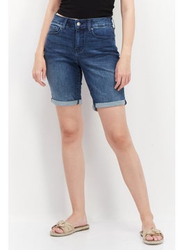 NYDJ Women Washed Denim Shorts, Blue  - Image 1