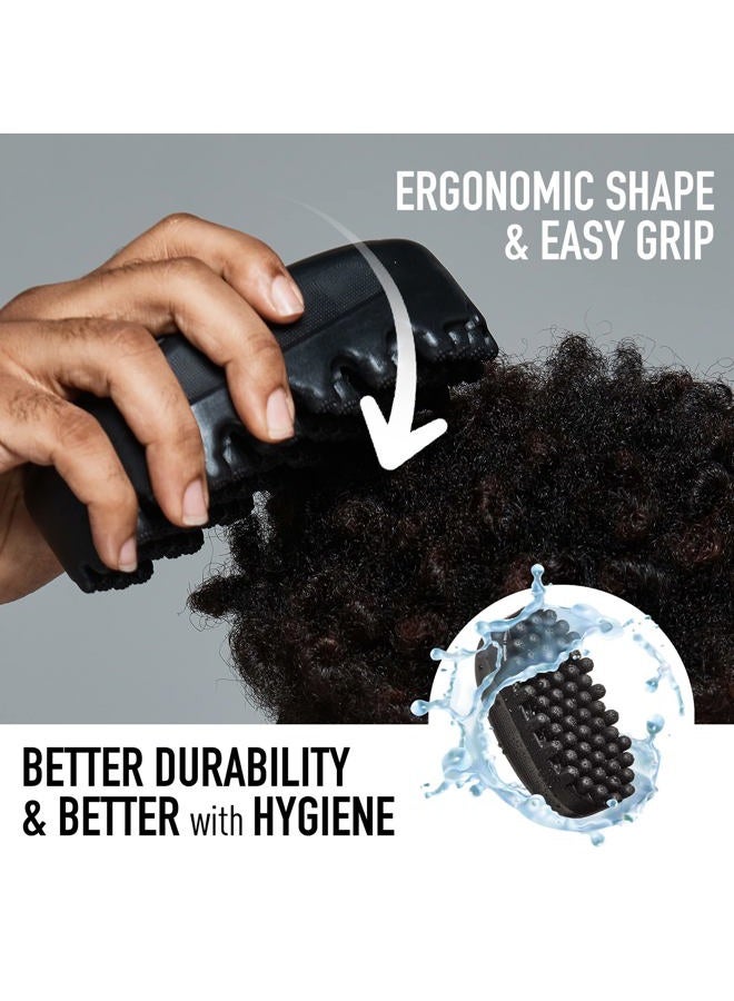 Red by Kiss Bow Wow X Twist King Luxury Twist Styler Washable, Durable, Crumb Free, Twist Brush for Afro Curl (Curved&Dense) - Image 5