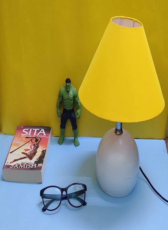 RSP Quality bit Metal Conical Shade Table Lamp (Yellow) - Image 1