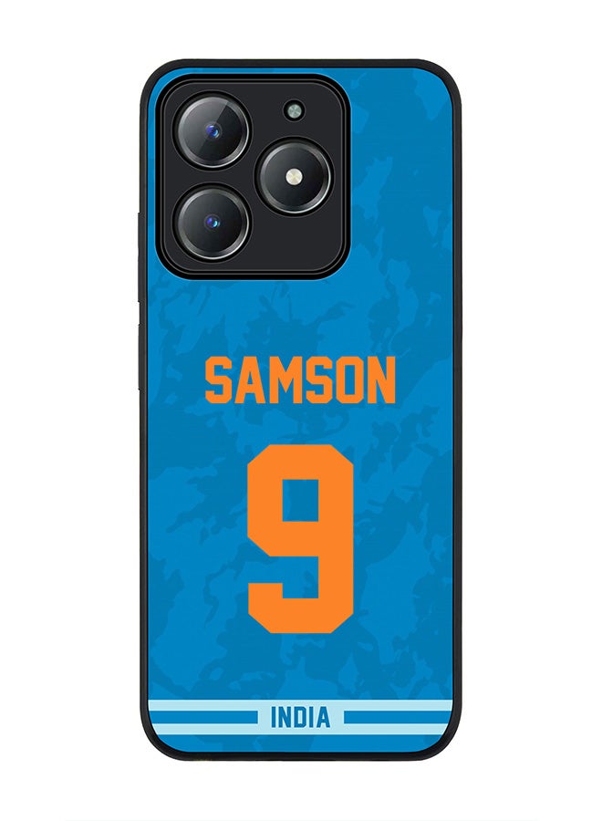 Stylizedd For Realme C63 / Realme C61 4G Case,Slim fit Camera Protection, Shockproof Thin Phone cover  - India Sanju Samson, Jersey No 9 - Image 1
