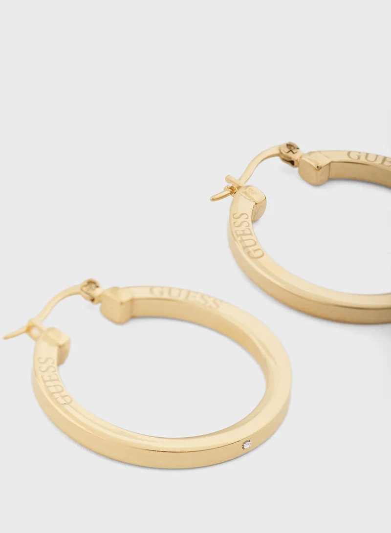 GUESS Ladies ER 25MM SUPERLIGHT HOOPS