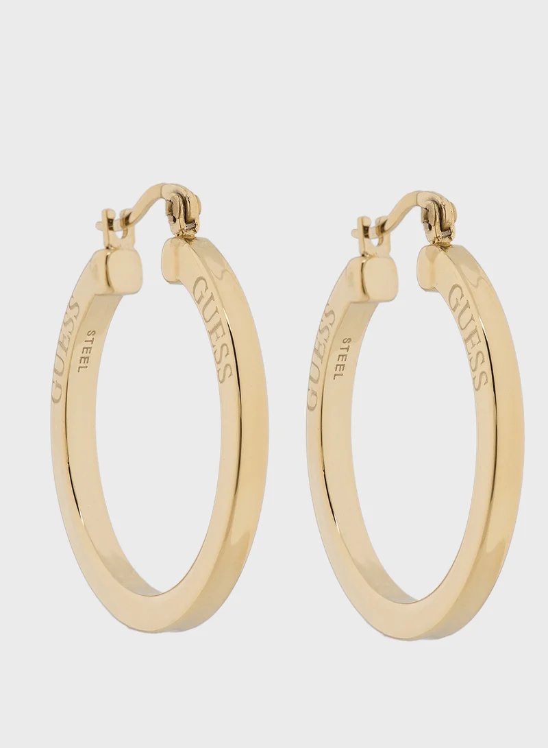 GUESS Ladies ER 25MM SUPERLIGHT HOOPS