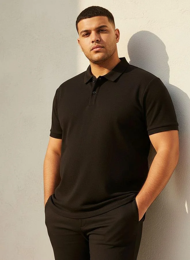 Maxim Splash Maxim Plus Short Sleeves Printed Polo T-shirt