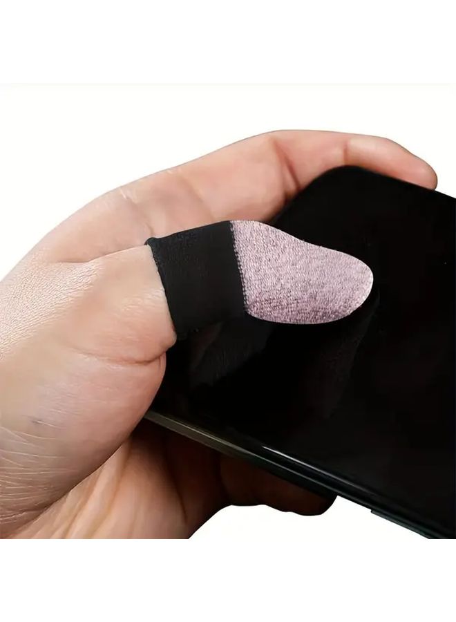 Purple Black 40 قطعة أكمام الألعاب للأصابع مضادة للمس رقيقة جدًا قابلة للتنفس ناعمة مع حقيبة تخزين وصندوق قصدير - Image 5