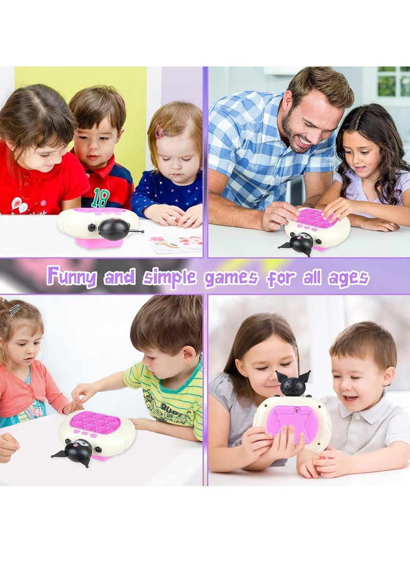 Quick Push Bubbles Game Console, Electronic Pop It Toy, Pop It Console, Push Pop Bubble Sensory Fidget Toy, Light Up Pattern Popping Games, Birthday Gifts For Kids And Adults (Kuromi) - Package Shape May Vary  - Image 5