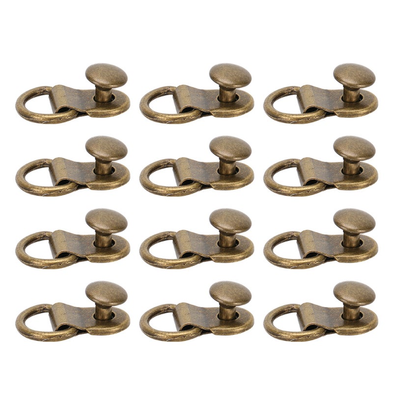 Shoelace Hook: Brass Material - Rust-Resistant Smooth Edges D-Ring Eyelet for DIY Shoe Repair, Leathercraft and Bag Making Supplies - Image 5