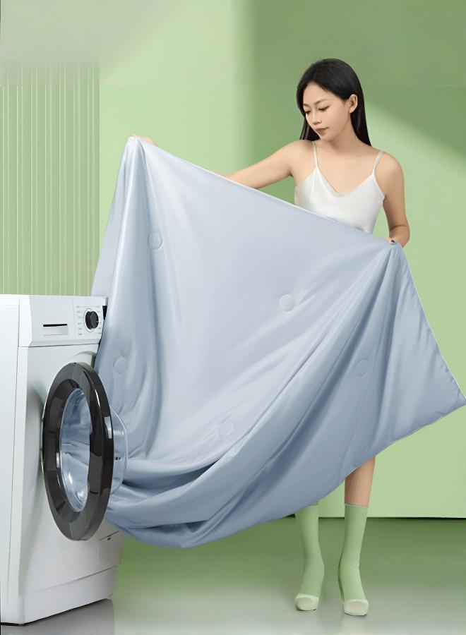 Lace Trim Cooling Summer Bedding Set - 4 Piece - Image 4