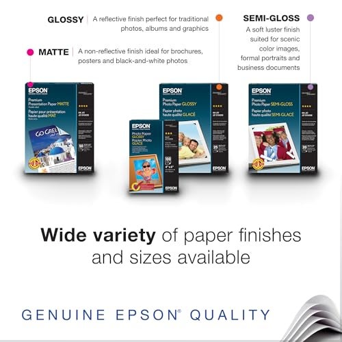 EPSON ورق مات ثقيل من إبسون 8.5x11 بوصة، 50 ورقة (S041257) - Image 3