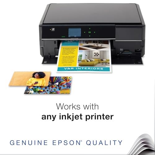 EPSON ورق مات ثقيل من إبسون 8.5x11 بوصة، 50 ورقة (S041257) - Image 5
