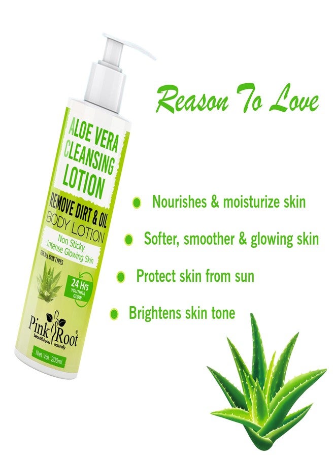 Pink Root Aloevera Cleansing Milk,Helps in Smooth Soft & Clean Skin for Healthy & Brightening Skin Suitable for Daily Skin Care Routine Men & Women (200 ml) - Image 3