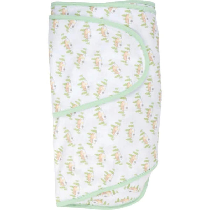 Miracle Blanket بطانية السوادل المعجزة - ساعد مولودك الجديد على النوم لفترة أطول - كيس نوم ناعم وآمن للرضع - بطانية سوادل سهلة الاستخدام لطفل هادئ (وردي ورمادي متعرج) - Image 4