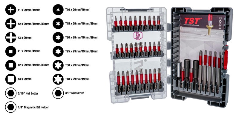 Wiha 76884 40 Piece MaxxTor Impact Bit Set - Image 2