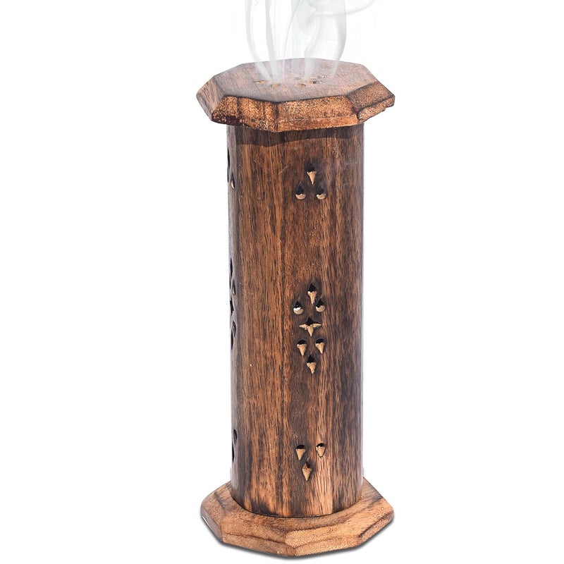 Pure Source India Wooden Incense Stick HolderAgarbatti BoxCone HolderIncense Sticks Case Works as a Storage Case as Well as Holder - Image 1