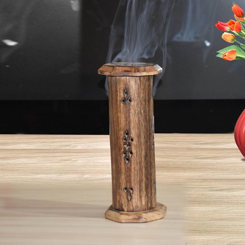 Pure Source India Wooden Incense Stick HolderAgarbatti BoxCone HolderIncense Sticks Case Works as a Storage Case as Well as Holder - Image 4