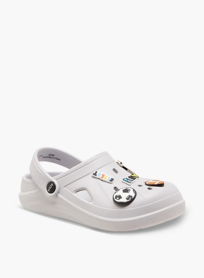 Aqua Boys Sports Jibbitz Embellished Clogs - Image 2