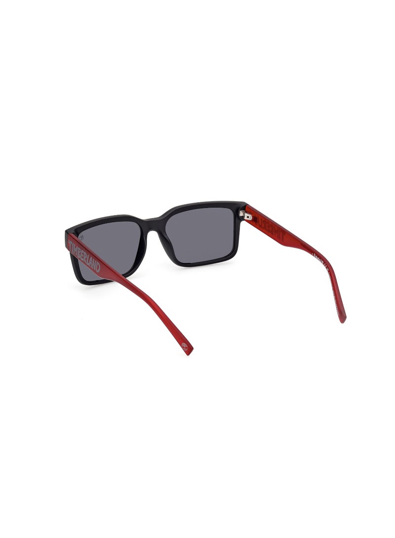Timberland نظارات شمسية كاملة الإطار مستطيلة للمراهقين الأولاد Tb0001202D54 - Image 3