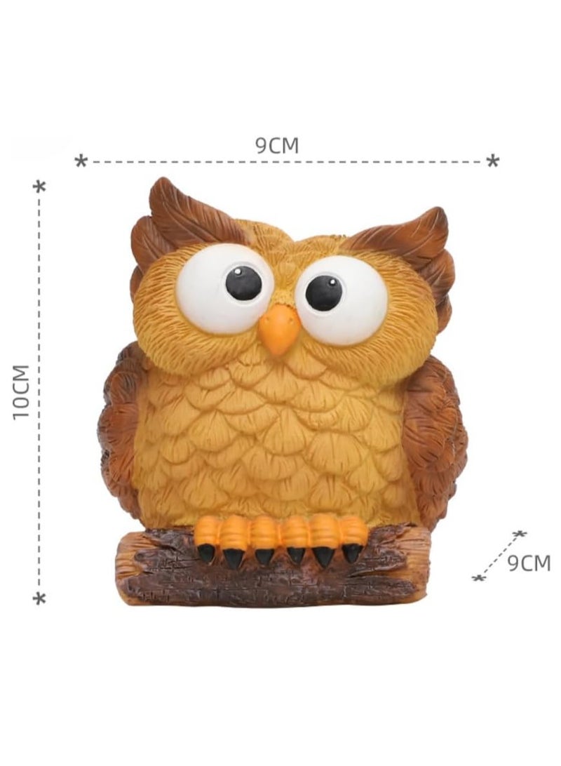 Succulent Plant Pots, Cute Owl Succulent Plant Pots/Plant Pots/Flower Pots/Bonsai Pots, Suitable for Herbs, Succulents, Cactus/Moss Containers, Suitable for Home Decoration DIY Micro Landscape (Tilt Head) - Image 2