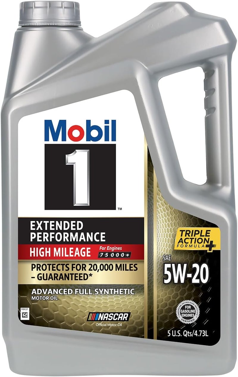 Mobil 1 Extended Performance High Mileage 5W-20 Motor Oil - 5 Quarts - Image 2
