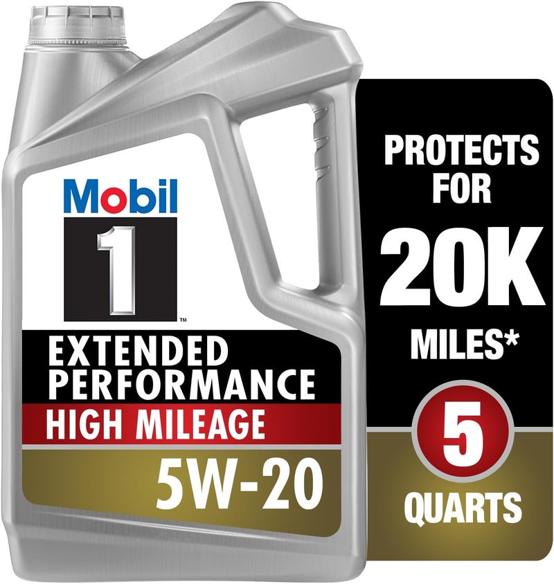 Mobil 1 Extended Performance High Mileage 5W-20 Motor Oil - 5 Quarts - Image 1