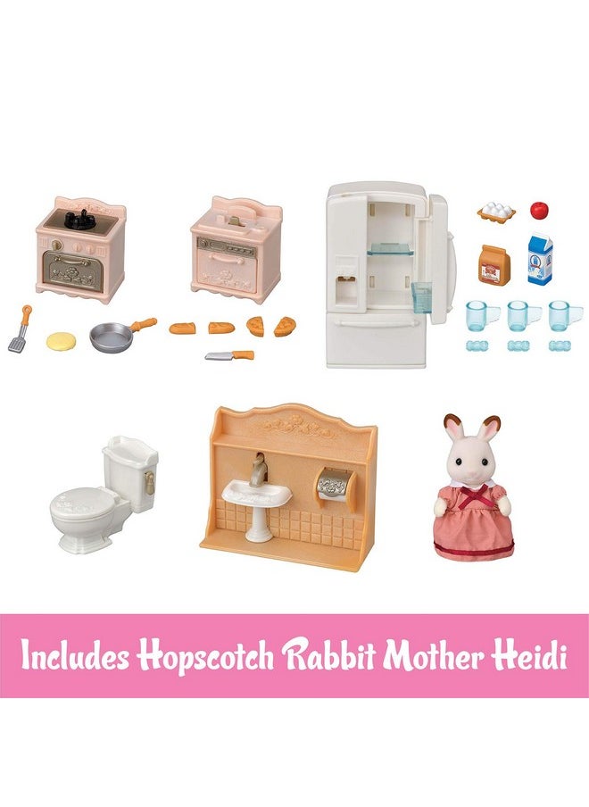 Calico Critters Calico Critters Playful Starter Furniture Set - Toy Dollhouse Furniture and Accessories Set with Collectible Figure Included  - Image 2