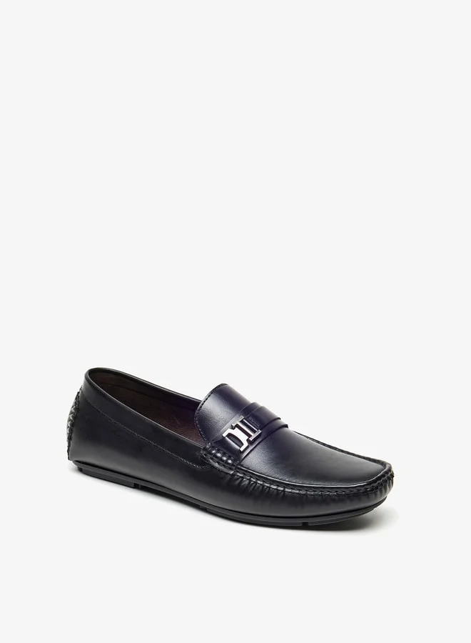 ال بي ال من شو اكسبرس Men's Solid Slip-On Moccasins