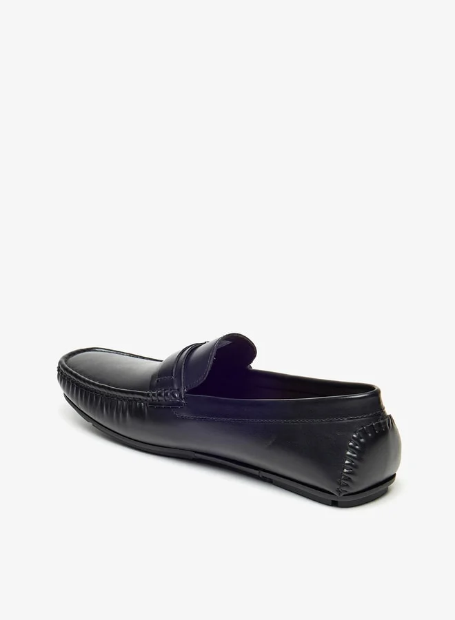 ال بي ال من شو اكسبرس Men's Solid Slip-On Moccasins