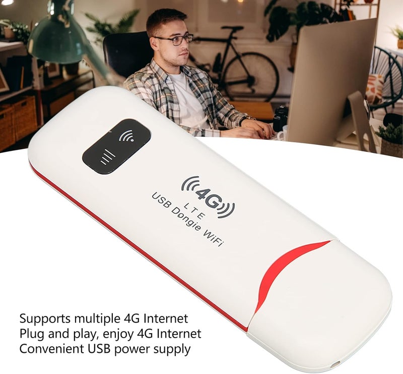 klarako 4G LTE USB Portable WiFi Router, Pocket Mobile Hotspot with USB Powered, WPA WPA2 WiFi Encryption, Travel Hotspot - Image 3