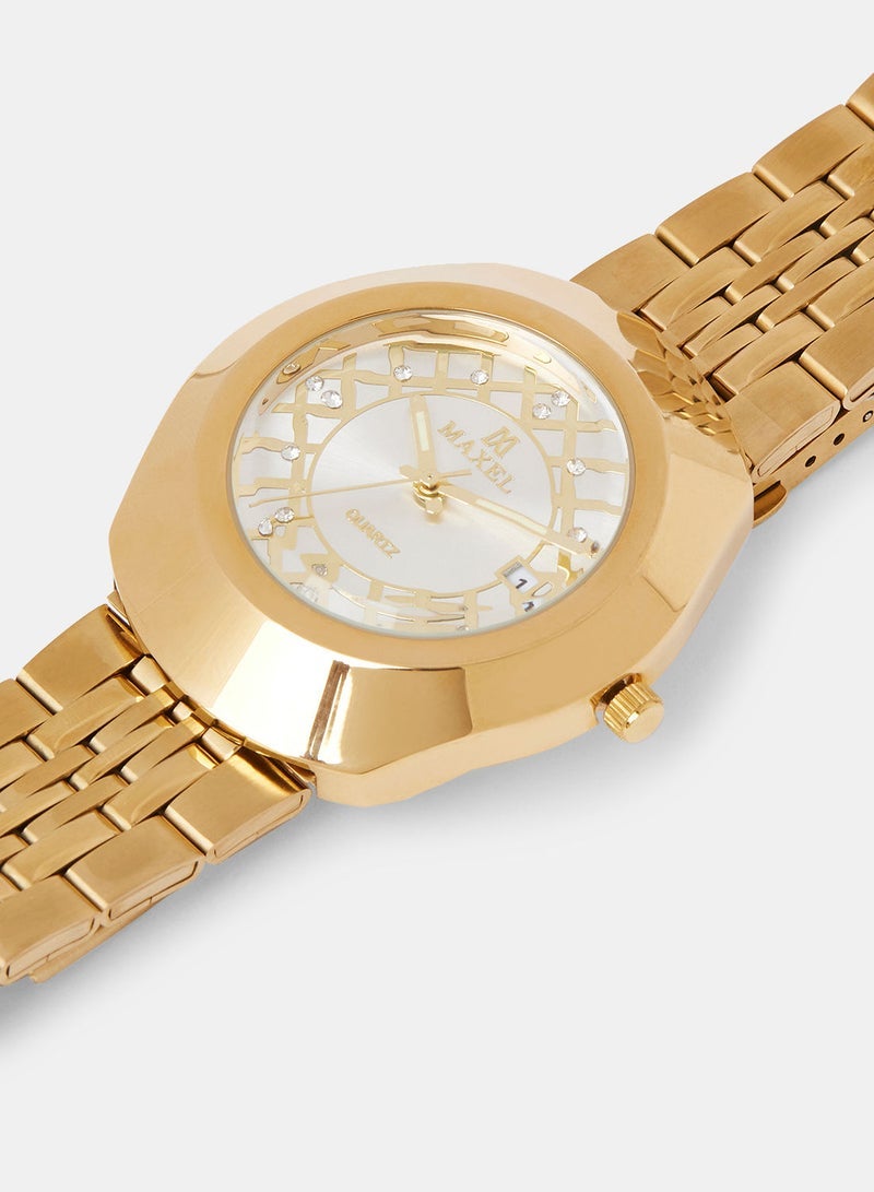 ماكسل ساعة يد Diastar Heritage Premium التناظرية للرجال MX594 - 38 ملم - Image 2