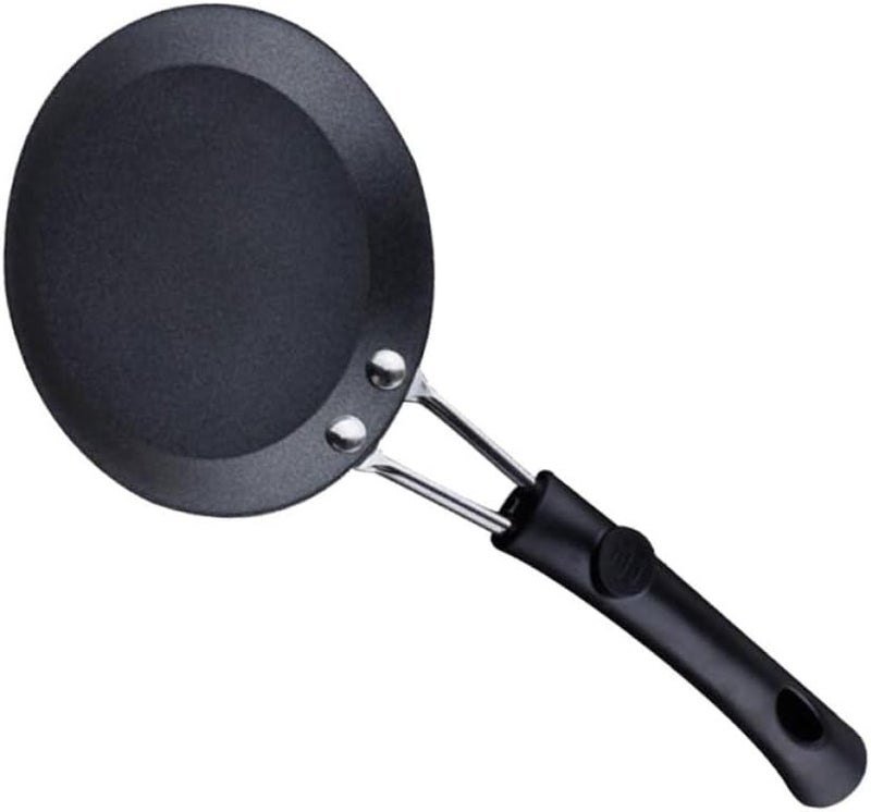 Mini Non-stick Frying Pan 12cm Omelette and Egg Pan with Bakelite Handle, Small Cooking Skillet for Home Kitchen and Pancake Making - Image 1