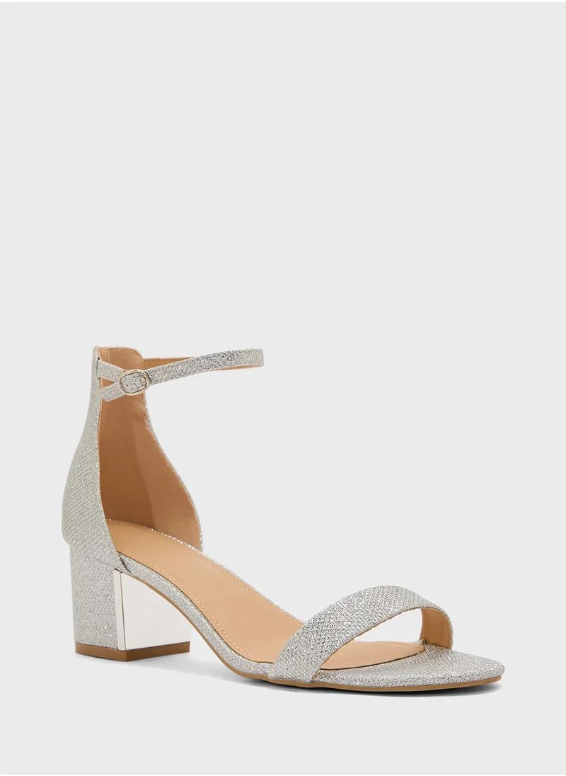 Truffle Block Heel Clip Open Sandal