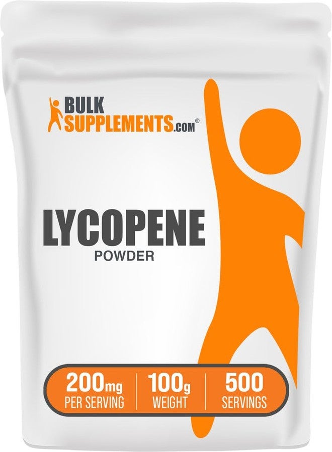 بالك سابلمنتس مسحوق الليكوبين من BulkSupplements.com - مكمل غذائي يحتوي على الليكوبين، 10 ملغ من الليكوبين - مكمل غذائي مضاد للأكسدة، خالٍ من الغلوتين، 200 ملغ لكل حصة، 100 غرام (3.5 أونصة) (عبوة واحدة) - Image 1