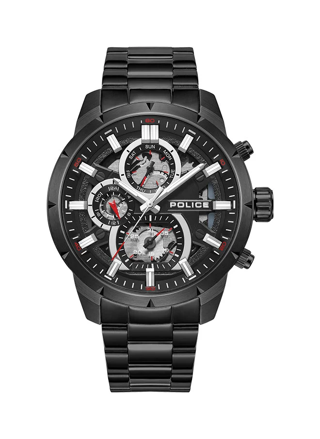 POLICE Neist Gents Chronograph Watch With Black Dial & Black Bracelet -PEWJK0021806