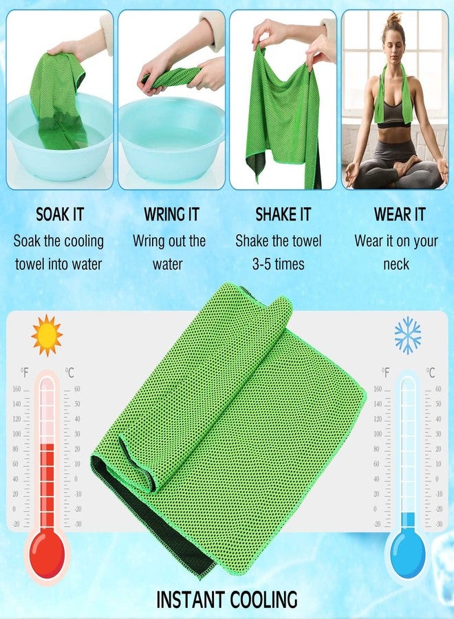 Maitys 120 Pcs Microfiber Ice Towel, Cooling Cold Comfortable Towels for Neck and Face Breathable Chilly Towel for Yoga, Sport, Gym, Workout, Camping and Activities(Multicolor,11.8 x 31.5 Inches) - Image 3