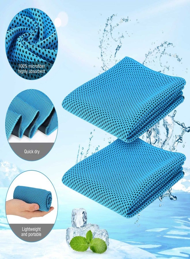 Maitys 120 Pcs Microfiber Ice Towel, Cooling Cold Comfortable Towels for Neck and Face Breathable Chilly Towel for Yoga, Sport, Gym, Workout, Camping and Activities(Multicolor,11.8 x 31.5 Inches) - Image 4